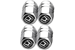 ADIEN 4PCS Car Tyre Valve Caps for honda CRV HRV Accord Civic Pilot Touring EX EX-L, Aluminum Alloy Air leak-proof Tire Valve Dust Caps