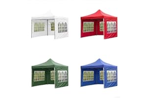 REACHMALL Tonnelle de jardin, auvent de tente, paroi latérale, grande bâche, abri de fête, pare-soleil pour garage, spectacles, mariages, fêtes, barbecues, camping, festivals (blanc)