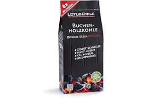 LOTUSGRILL Węgiel z drewna bukowego 1 kg