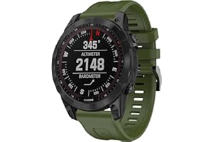 BOJYS Fenix 7X Correa Silicona, 26mm Easy-Fit Pulseira Reemplazo Correa para Fenix 7X/Fenix 6X/Fenix 6X Pro/Fenix 5X/Fenix 5X Plus/Fenix 3/Fenix 3 HR/Enduro/Tactix Delta/Descent Mk1 Mk2/Quatix X3