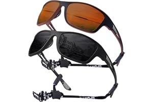 OKH 2 stück polarisierte UV400 Goggle Männer Frauen, die sich um eine Sport -Sonnenbrille umwickelt haben, Radfahren für Fahrräder, Angeln, Laufen, Klettern, Baseball
