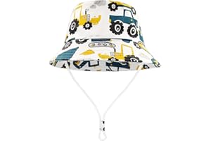 FenFang Kapelusz przeciwsłoneczny dla dzieci, dinozaur, kapelusz rybacki, dla chłopców i dziewczynek, czapka przeciwsłoneczna z paskiem pod brodę, kapelusz wiaderka, kapelusz plażowy, czapka na wiosnę