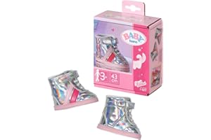 Zapf Creation 831762 Baby Born Sneakers-Holographic Effect-Attractive Pink and Rose Colour-for Doll Size 43cm-Ages 3+, Striped, 43 cm