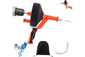 NENFUOEEC Spirale per la Pulizia dei Tubi, Sonda Sturatubi 13 Metri, Molla Sturatubi Professionale, Sonda Sturatubi Molla Sturatubi, per la Pulizia Degli Scarichi Della Cucina e del Bagno Scarico Intasato