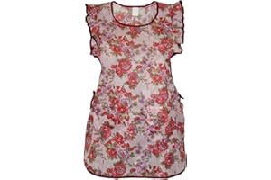 Chasuble Schürze Überwurf Dederon Nylon Nostalgie Rüsche