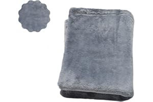 MIMIKO Pets - puszysty koc dla psa i kota | (50x70 cm) Grafit | Koc dla psa na podróż i do samochodu | Możliwość prania w pralce | Koce dla kotów i psów | Przytulny, miękki koc na sofę, kanapę