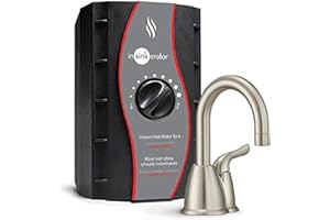InSinkErator H-HOT150C-SS Invite Single Handle Instant Hot Water Dispenser System with Stainless Steel Tank, Chrome