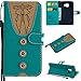 Produktbild Galaxy S7 Hülle, Leder Tasche Handyhülle Flip Wallet Schutzhülle für Samsung Galaxy S7 mit Ständer und Kartenfächer/Magnetverschluss Z1 (2)