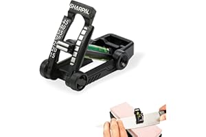 SHARPAL 194H Whetstone Knife Blade Sharpener Sharpening Stone Angle Guide, Chisel/Plane Iron Blade Sharpening Guide, Knife Edge Angle Finder, Knife Sharpening Trainer (Angle from 15° to 45°)