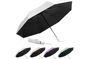 Aolso Wiatroszczelny składany parasol podróżny, mocne, trwałe żebra z włókna szklanego, łatwe automatyczne otwieranie/zamykanie