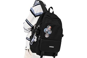 WINSPANSY Schulrucksack Mädchen, Lässig Rucksack Damen Klein Modern Elegant Travelite Leichter Laptop Daypack Rucksack 14 Zoll Jungen Teenager Wasserdicht, Aesthetic School Stuff Bag