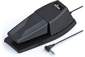 JINLOP Sounddi Sustain Pedal for Keyboard with Polarity Switch, for Yamaha, Roland, Casio, Korg, Midi Keyboard and Digital Piano-Acoustic Piano'S Sustain Pedal
