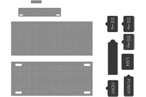 N+B Coperchio antipolvere compatibile per console Xbox Series S, filtro antipolvere Custodia antipolvere Filtro antipolvere Kit tappo filtro a rete Cover in silicone Set di protezioni antipolvere
