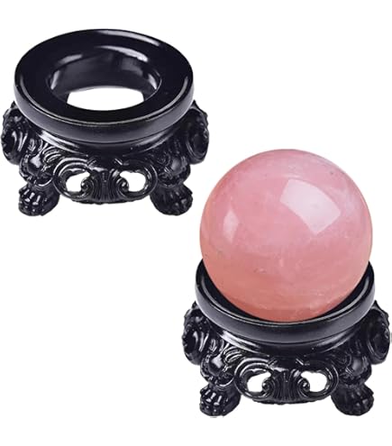 Fengtaike Supporto Per Sfere Di Cristallo - 2 Pezzi In Lega Metallica, Per Decorazione Uova O Oggetti Rotondi Fino A 9cm - Foto 11