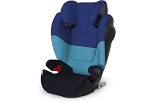 Cybex Silver, M-Fix SL Solution - Seggiolino Auto 2 in 1 per Bambini con e senza ISOFIX, Gruppo 2/3/15-36 kg, dai 9 Mesi ca. ai 12 Anni ca., Blu (Blue Moon)