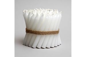 CHURCH SUPPLY Box of 50 White Christingle Candles 4.5'' Chime Christmas Candles for Christingle, Tree Candles, Pyramid, Festive Decor, Advent Celebrations, and Special