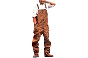 BOTCAM Latzhose Herren Jeans Arbeitshose Stretch 90er Jeanshose Arbeitshosen Männer Lange Jeanshosen Vintage Denim Overall Streetwear Jumpsuit Freizeithose Wanderhose Sweathose Herrenhose Sporthose