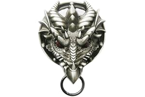 JEAN'S FRIEND JEANSFRIEND Vintage Style 3D Cut Out Dragon Western Hebilla del cinturón Belt Buckle