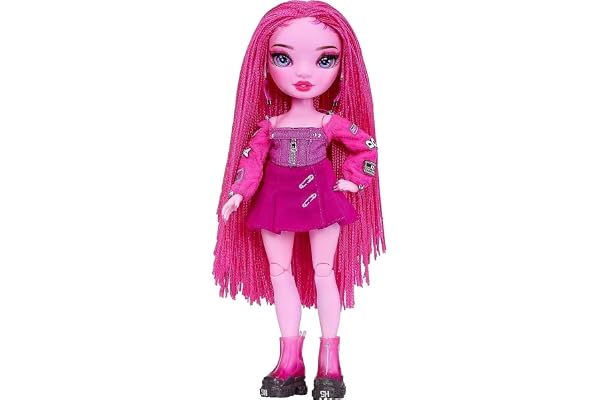 RAINBOW HIGH Shadow High Series 3 - Pinkie - Poupée Mannequin Rose - Tenue à la Mode et + de 10 Accessoires de Jeu Colorés - Idéal pour Les Enfants de 4 à 12 Ans et Les Collectionneurs