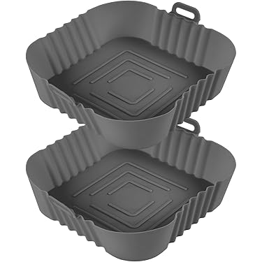 Silikonform Heißluftfritteuse Zubehör für Philips Airfryer Dual Basket