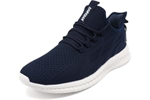 JUEQIBAA Mens Trainers Running Shoes Lightweight Walking Sneaker Fitness Gym Sports Jogging Tennis Shoes
