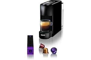 Nespresso Krups Machine à Café Essenza Mini Noir Cafetière à Capsules YY2910FD