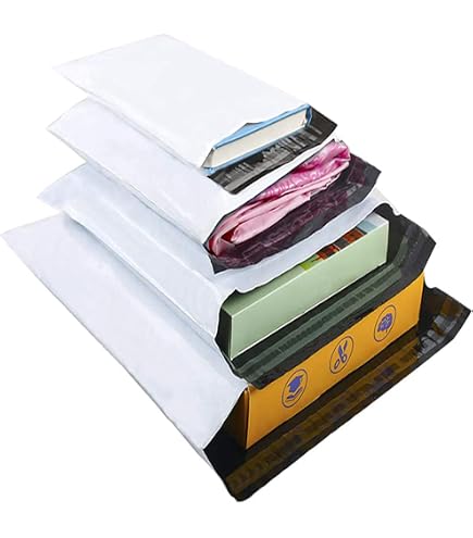 Lot De 90 Sacs D'expédition Plastique Opaques - 20x30, 25x35, 35x45 Cm, Fermeture Autocollante, Imperméables, Pour Vêtements, Textiles
