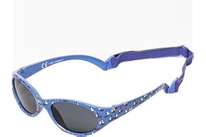Kiddus Gafas de Sol Infantiles para Niñas y Niños de 2 a 4 Años, Protección UV400, Correa Ajustable, Ligeras y Resistentes, Montura Flexible