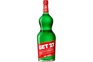 GET 31 GET 27 Liqueur de Menthe Poivrée, 17,9 % Vol, 150cL / 1.5L, Cocktail Digestif Liqueur de Menthe Fraîche