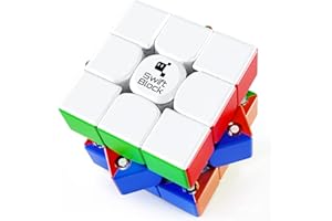 Swift Block 355S 3x3 Magnetic Speed Cube, Professional Magic Cube with 48 Magnets Fast Smooth Turning, Adjustable Elasticity Solid Durable & Stickerless for Kids and Adult