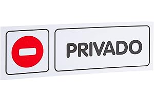 S21 Señalización PLA035.GN - Señal de privado multicolor