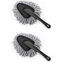 Spazzola Per Dettagli Interni Auto – 1 Pezzo – Morbida E Universale – Colore Nero+Bianco – Per Cruscotto, Sedili In Pelle E Plastiche - 3