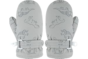 JUPSK Guanti da sci per bambini, guanti da neve invernali antivento Guanti per isolamento termico Guanti per bambini da 1 a 6 anni Slittino Snowboard Pattinaggio Corsa Attività all'aperto