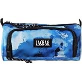 JACBAG PRIME XL-LASTİK AYRA&Ccedil;LI İKİ B&Ouml;LMELİ KALEM KUTUSU (Mavi Bulut)