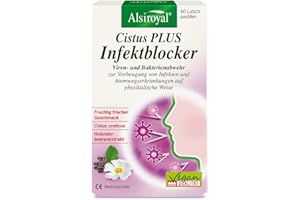 ‎ALSIROYAL Alsiroyal Cistus Infektblocker 60 Tabl. – Natürlicher Schutz mit Cistus Creticus & Holunder - 300 mg Polyphenole pro Tag - fruchtig-frischer Geschmack - ohne Resistenzbildung - für Kinder ab 6 Jahre