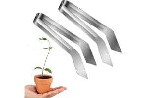 AGRDEED 2 Pcs Seedling Transplant Setzling-Pflanzentransplantationszange Transplantation Pflanzengarten Für Verschiedene Gartenaufgaben Zange zum Umpflanzen von Sämlingen,reduziert Wurzelschäden
