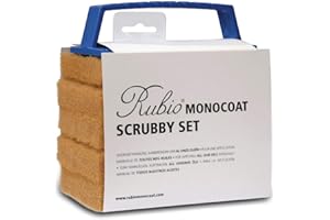 Rubio Monocoat Ensemble de gommage, support de main et 5 tampons beiges
