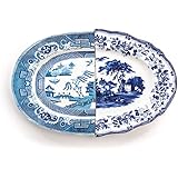 SELETTI Vassoio in Porcellana Hybrid-Diomira Cm.37X24,8