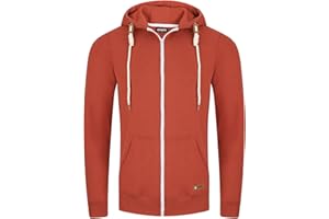 riverso Męska kurtka z kapturem RIVThilo, bluza z kapturem, zamek błyskawiczny, jednokolorowa, bawełna, szara, brązowa, zielona, czerwona, niebieska, czarna, S M L XL 2XL 3XL 4XL 5XL