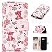 Produktbild Nancen Wallet Case Tasche Hülle für Samsung Galaxy A3(2017) (4,7 Zoll) Flip Schutzhülle Zubehör Lederhülle mit Silikon Back Cover PU Leder Handytasche im Bookstyle Stand Funktion, Magnet Schnalle , Süßer Bär Muster Flip Funktion Kartenfächer Etui Schale ,Schütze Dein Telefon