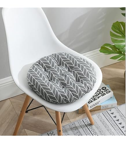 Lot De 2 Coussins De Chaise Ronds 38-40cm - Rembourrés Pour Intérieur/Extérieur - Jardin/Bureau