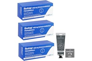 Ibuprofen Ibu 400 Ibutop Sparset mit 3 x 50 Tabletten inkl. Handseife ODER Handcreme von Apotheken-Express | bei leichten bis mäßig starken Schmerzen und Fieber