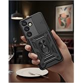 CONSTRAIN - Samsung Galaxy S26 ile uyumlu İ&ccedil;in S&uuml;rg&uuml;l&uuml; Korumalı Y&uuml;z&uuml;kl&uuml; Standlı Magnetic Tpu Tank Kapak - Siyah