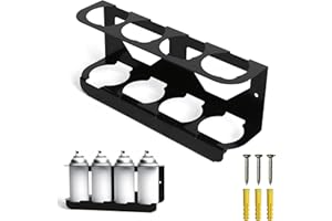 TR Home Solutions Heavy Duty Metal Spray Can Holder Wall Mount – Steel Aerosol Storage Rack for Garage, Workshop or Van – Rust-Resistant & Durable Design