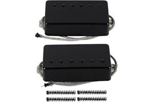 FLEOR Set di pickup Humbucker per chitarra Alnico5 Pickup al ponte e al manico compatibili con la parte di chitarra in stile LP, nero