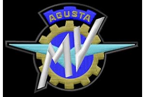 MASTERPATCH MV Agusta Logo Patch 1000 Senna Veltro Strada Mamba Agostini Dragster Motorcycle Aufnäher parche Bordado Patch brodé écusson toppa ricamata