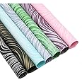 Just Flowers Waterproof Floral Wrapping Paper, Gift Wrapping Paper Roll Sheet, Florist Bouquet Supplies (Pack Of 10, Abstract-Design,Multicolor)