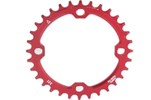 DIOCHE Bicicleta Estrecho Plato, 32/34/36/38T BCD 104mm BCD para Bielas de Bicicleta Cadena Redonda Diseño Estrecho y Ancho