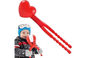 YOUANY Coeur Clip Boule De Neige, Pince À Boule De Neige,Moule À Sable en Forme De Canard d'hiver, Fabricant De Boules De Neige, Jouets De Plage De Neige pour Enfant, Adultes