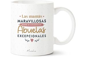 Manahia - Taza Las Mamás Maravillosas se Convierten en Abuela Excepcional | Caja de Regalo en Kraft | Impresa en Francia | Regalo Futura Abuela, Embarazo